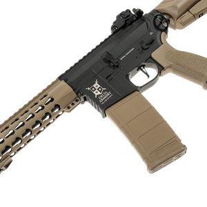 Delta Armory M4 AR15 KeyMod 10'' PREDATOR Charlie TAN Siyah AEG Airsoft Tüfek / Pil Şarj Setli