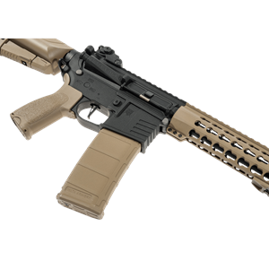 Delta Armory M4 AR15 KeyMod 10'' PREDATOR Charlie TAN Siyah AEG Airsoft Tüfek / Pil Şarj Setli