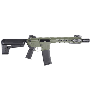 Delta Armory M4 AR15 M-LOK SilentOps 10'' Charlie HAKİ Airsoft Tüfek SET DA-C11-OLV