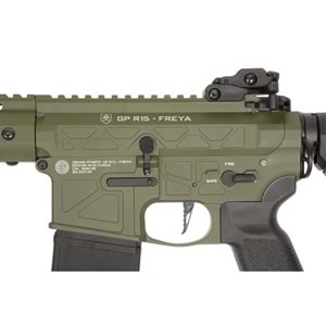 Delta Armory FREYA R15 SKELETON 10'' FULL METAL OLIVE AEG Airsoft Tüfek