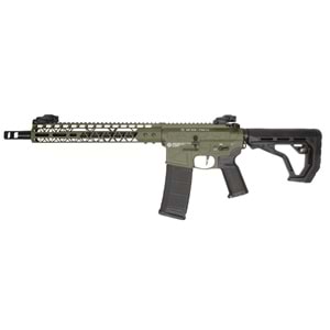 Delta Armory FREYA R15 SKELETON 10'' FULL METAL OLIVE AEG Airsoft Tüfek