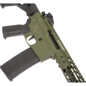 Delta Armory FREYA R15 SKELETON 10'' FULL METAL OLIVE AEG Airsoft Tüfek