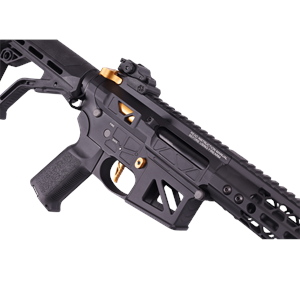 Delta Armory HEXAGON SKELETON FREYA 12.5''GEN.2 SIYAH ALTIN Airsoft AEG Tüfek