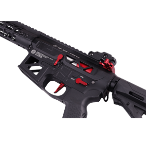 Delta Armory HEXAGON SKELETON FREYA 12.5''GEN.2 Siyah Kırmızı Airsoft AEG Tüfek
