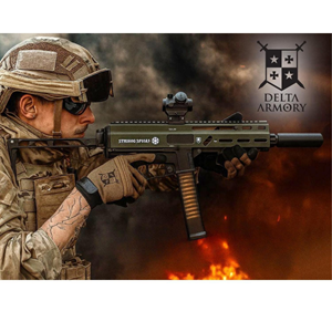 Delta Armory STRIBOG SP10A3 Yeşil UPGRADE Charlie Airsoft Tufek & Dipçik Setli
