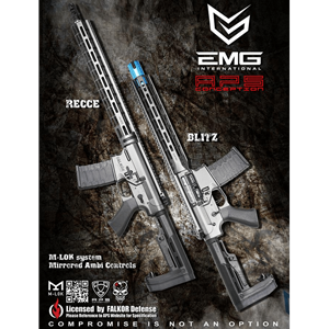 EMG Falkor Defence .223 RECCE BLACK SilverEdgeII Gearbox ETU AEG Training Rifle
