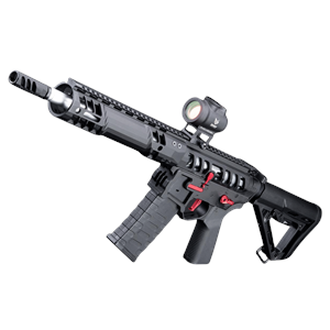 EMG F1 UDR-15 SIYAH/KIRMIZI Skeletonized AR-15 eSilverEdge C7M M-LOK Handguard Airsoft AEG Tüfek (EMG-SC-BR-3)