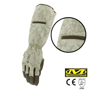 Mechanix Orginal Ethel® Rose Kadın Eldiven (Beyaz/Kahve) ETH-RSE