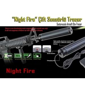 ''Night Fire'' Çift Sensörlü TRACER Susturucu-Görünümü