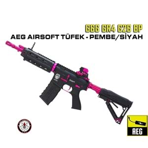 GG GR4 G26 BP AEG AIRSOFT TÜFEK - Pembe/Siyah