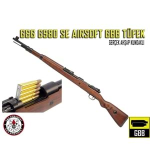G980 SE AIRSOFT KAR98 SHELL EJECT GBB TÜFEK + SET KARTUŞ + Dummy