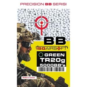 ISGairsoft TAYVAN TRACER BB 0.20g 5000adet 1KG Airsoft izli Mermi