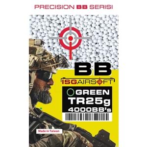 ISGairsoft TAYVAN TRACER BB 0.25g 4000adet 1KG Airsoft izli Mermi