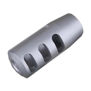 ISG Metal Steel Flash Hider Ver.10 Airsoft Alev Gizleyen Replika - Silver ISG0013A