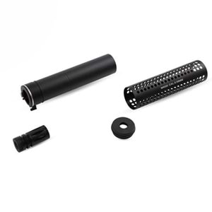 ISG KAC Stili QD Airsoft Susturucu Replika ve QD Alev Gizleyen SE 17.5cmTi