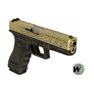 WE G17 Glock 17 ETCHED IVORY Bronze SE Gravürlü Glock Airsoft Tabanca