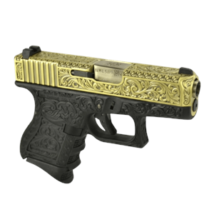 WE Glock26 G26 ETCHED IVORY Bronze SE Gravürlü Glock Airsoft Tabanca Seti