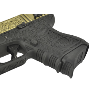 WE Glock26 G26 ETCHED IVORY Bronze SE Gravürlü Glock Airsoft Tabanca Seti