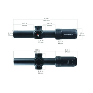 Victoptics S6 1-6x24 SFP Tüfek Dürbünü OPSL22