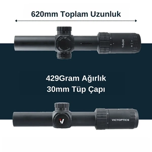 Victoptics S6 1-6x24 SFP Tüfek Dürbünü OPSL22