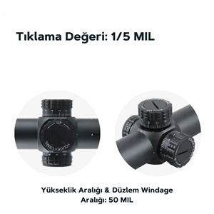 Victoptics S6 1-6x24 SFP Tüfek Dürbünü OPSL22