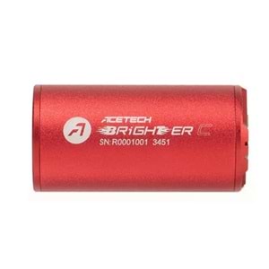 Acetech Brighter C Kompakt Tracer Unit Susturucu + Tabanca Adaptörü Kırmızı