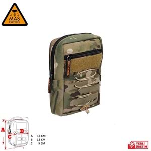 Yardımcı Cep Dikey Multicam-M MAS-101-10-30-M