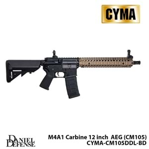 Airsoft Tüfek CYMA Platinum Daniel Defense M4A1 Carbine 12\'\' CM105DDL-BD