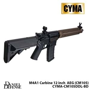 Airsoft Tüfek CYMA Platinum Daniel Defense M4A1 Carbine 12\'\' CM105DDL-BD