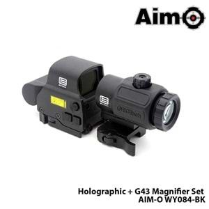WADSN® WADSN Red / Green Holographic Hybrid Dot Sight, EXPS with G43 Magnifier (Black) WY126-BK