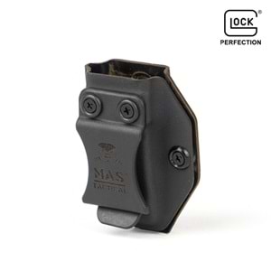 Mas Tactical® Kydex İç Taşıma Şarjör Kılıfı 9mm Glock Siyah