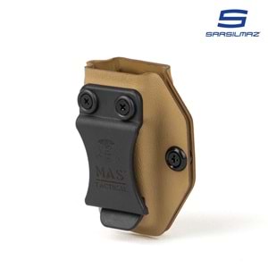 Mas Tactical® Kydex İç Taşıma Şarjör Kılıfı 9mm Sarsılmaz Tan