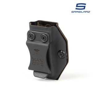 Mas Tactical® Kydex İç Taşıma Şarjör Kılıfı 9mm Sarsılmaz Siyah