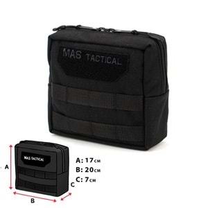 Mas Tactical® Genel Maksat Cebi Siyah XL Gen2