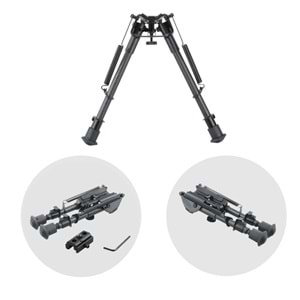 Vector Optics Karbon-Fiber Ekstra Hafif Ayarlanır Bipod Ayak