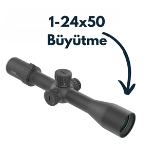 Vector Optics Tauron 6-24x50 HD MIL FFP PRS Tüfek Dürbünü (SCFF-81)