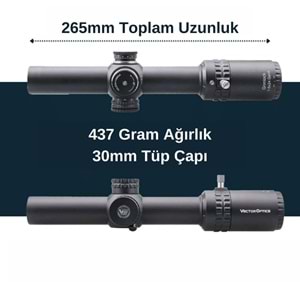 Grimlock 1-6x24 GenII SFP Tüfek Dürbünü