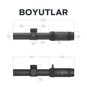 Vector Optics Forester JR 1-4x24 SFP Tüfek Dürbünü – SCOC-28