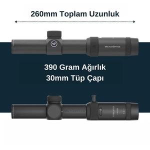 Vector Optics Forester JR 1-4x24 SFP Tüfek Dürbünü – SCOC-28