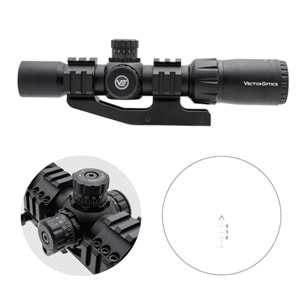 VECTOR OPTICS Mustang GENII 1-4x30 SFP Tüfek Dürbünü