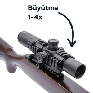 VECTOR OPTICS Mustang GENII 1-4x30 SFP Tüfek Dürbünü