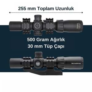 VECTOR OPTICS Mustang GENII 1-4x30 SFP Tüfek Dürbünü