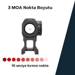 Vector Optics Scrapper 1x2 Micro 3 MOA Ultra Kompakt Red Dot Nişangah – SCRD-69