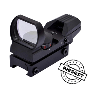 SOTAC Airsoft Red Dot Sight 1x22x23 4 Artıkıl Seçenekli, Picatinny Uyumlu