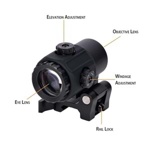 SOTAC G43 Riflescope 3x Magnifier - Riflescope Magnifier for Enhanced Accuracy and Targeting Nişangah