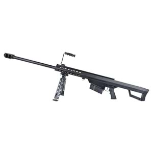 SnowWolf BARRETT M82A1 BK Long AEG Siyah Airsoft Sniper Tüfeği