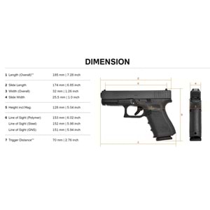 WE GLOCK G19 GEN5 SIYAH GBB AIRSOFT TABANCA WE-G003VB-BK (AirsoftPRO Özel)