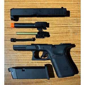 WE GLOCK G19 GEN5 SIYAH GBB AIRSOFT TABANCA WE-G003VB-BK (AirsoftPRO Özel)