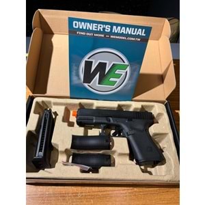 WE GLOCK G19 GEN5 SIYAH GBB AIRSOFT TABANCA WE-G003VB-BK (AirsoftPRO Özel)
