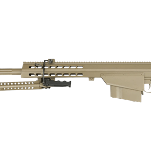 SnowWolf BARRETT M82A1 CQB TAN Kısa Namlu AEG Siyah Airsoft Sniper Tüfeği